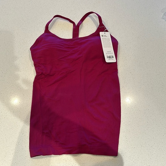 Speedy Seamless Built-in Bra Tank Y-back - Pure Color - Picture 5 of 5